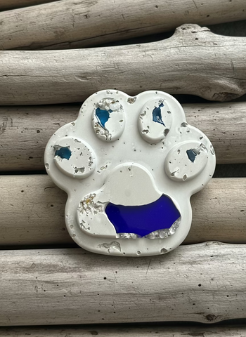 Paw Print Stone 5”