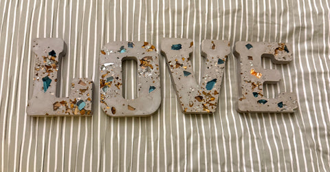Concrete Letter A- Z - Custom Order Request
