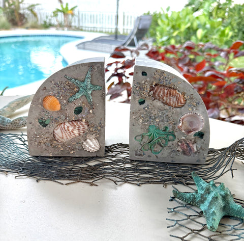 Cement Book Ends