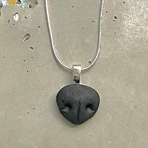 Cement Boop Pendant Necklace