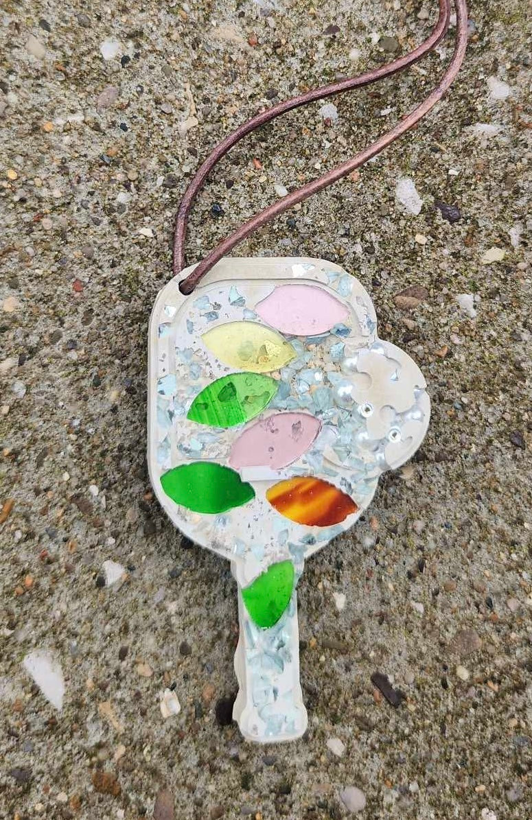 Cement Pickleball Ornament