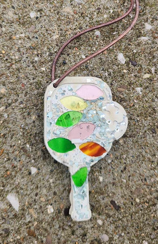 Cement Pickleball Ornament