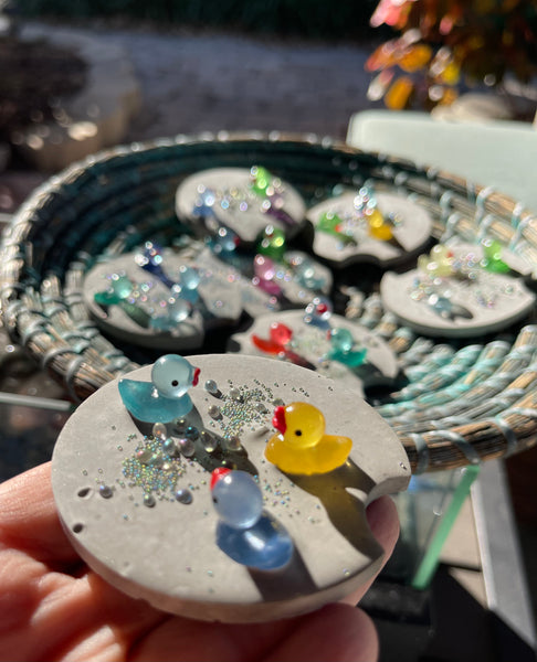 Cement Duck Pond Jeep Coaster - Not!