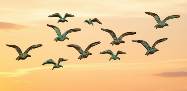 Flying Seagulls Set of 3