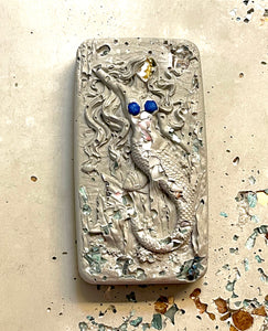 Cement Magnet Plaque - Mermaid