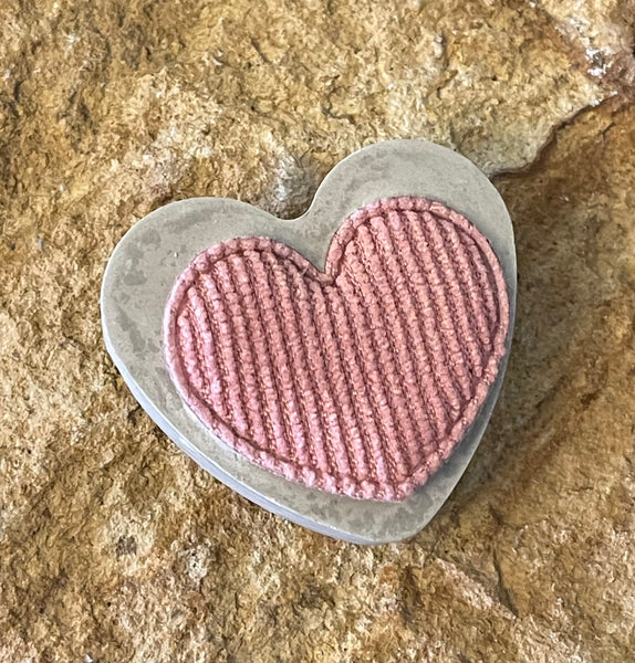 Cement Pillow Pocket Heart