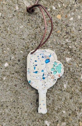 Cement Pickleball Ornament