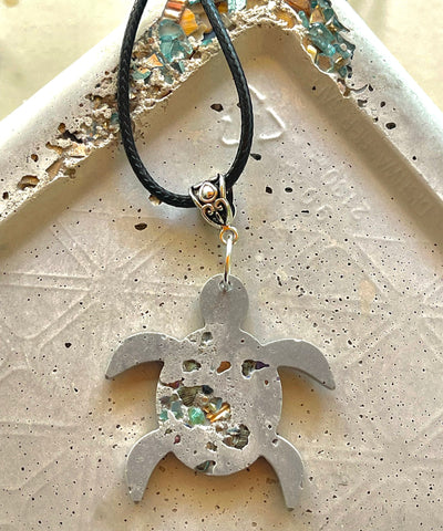 Cement Turtle Necklace