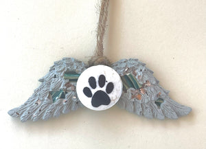 Paw Angel Wings Ornament