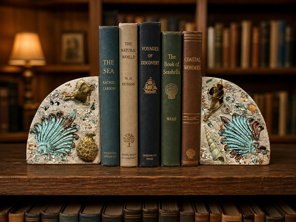 Coastal Cement Book Ends