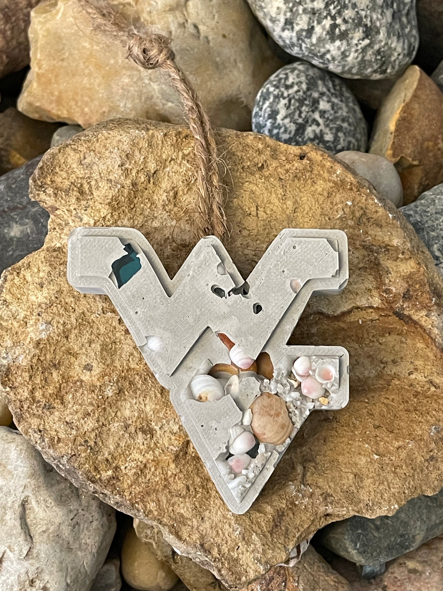 Concrete WV Ornament