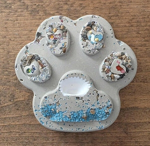 Paw Print Stone 5”