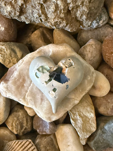 Cement Heart Stone