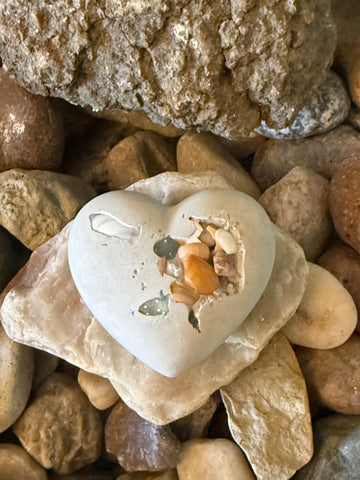 Cement Heart Stone