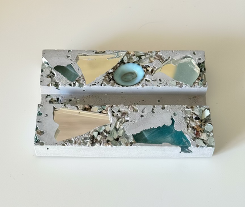 Cement Biz Card Holder