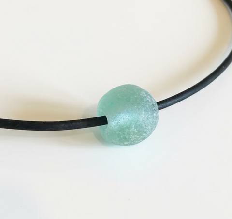 Recycled African Sea Glass Necklace - Sea Green