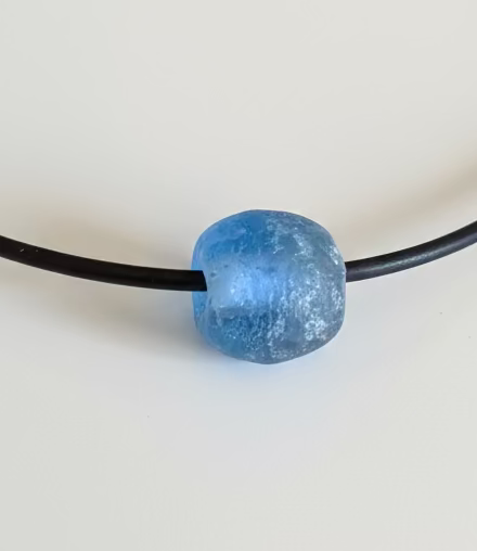 Recycled African Sea Glass Necklace - Sea Blue