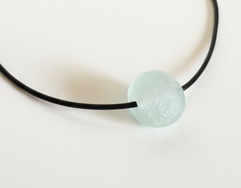 Recycled African Sea Glass Necklace - Sea Green