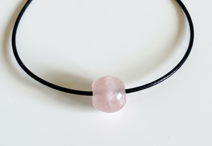 Recycled African Sea Glass Necklace - Sea Pink