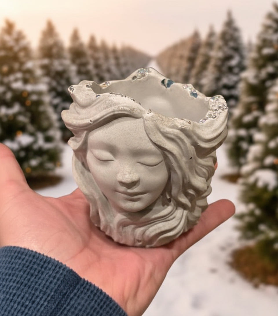 Cement Girl Face Planter