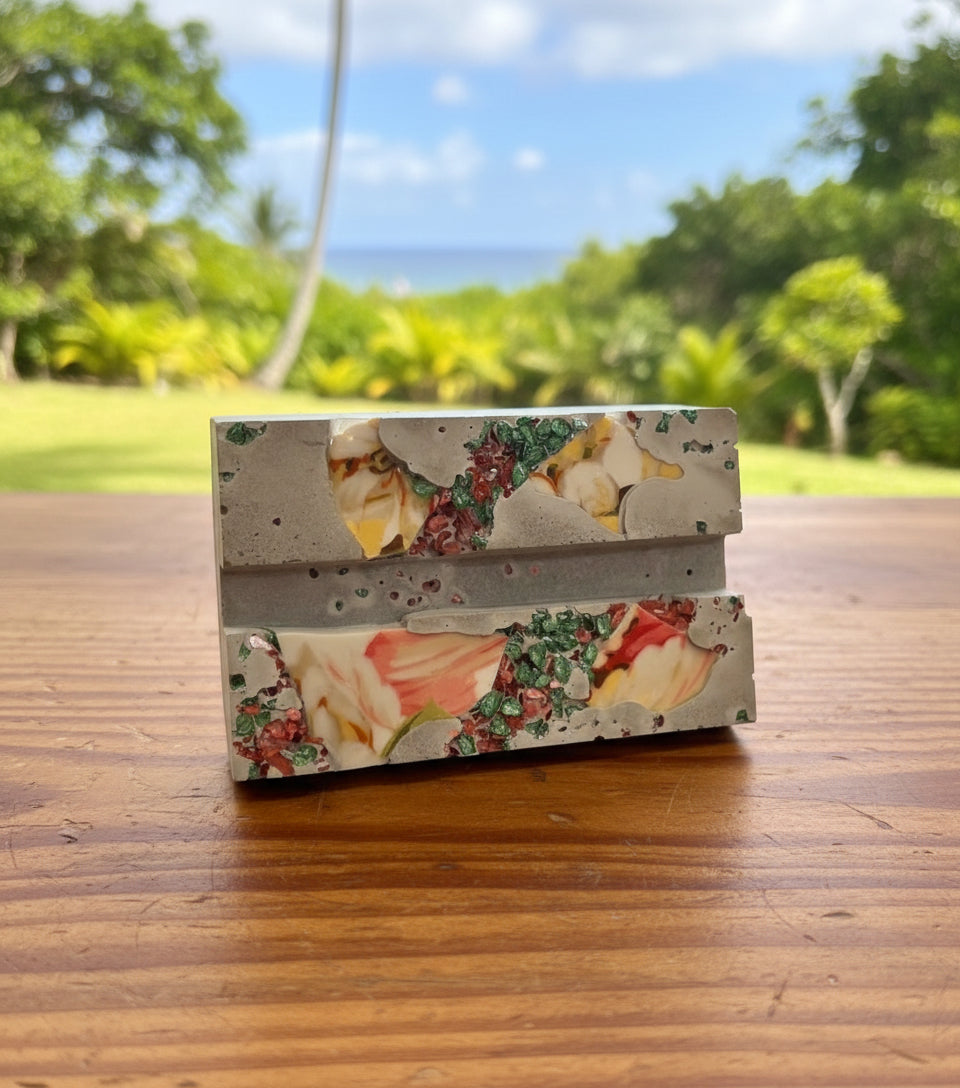 Cement Biz Card Holder