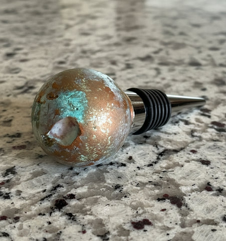 Patina Cement Bottle Stopper