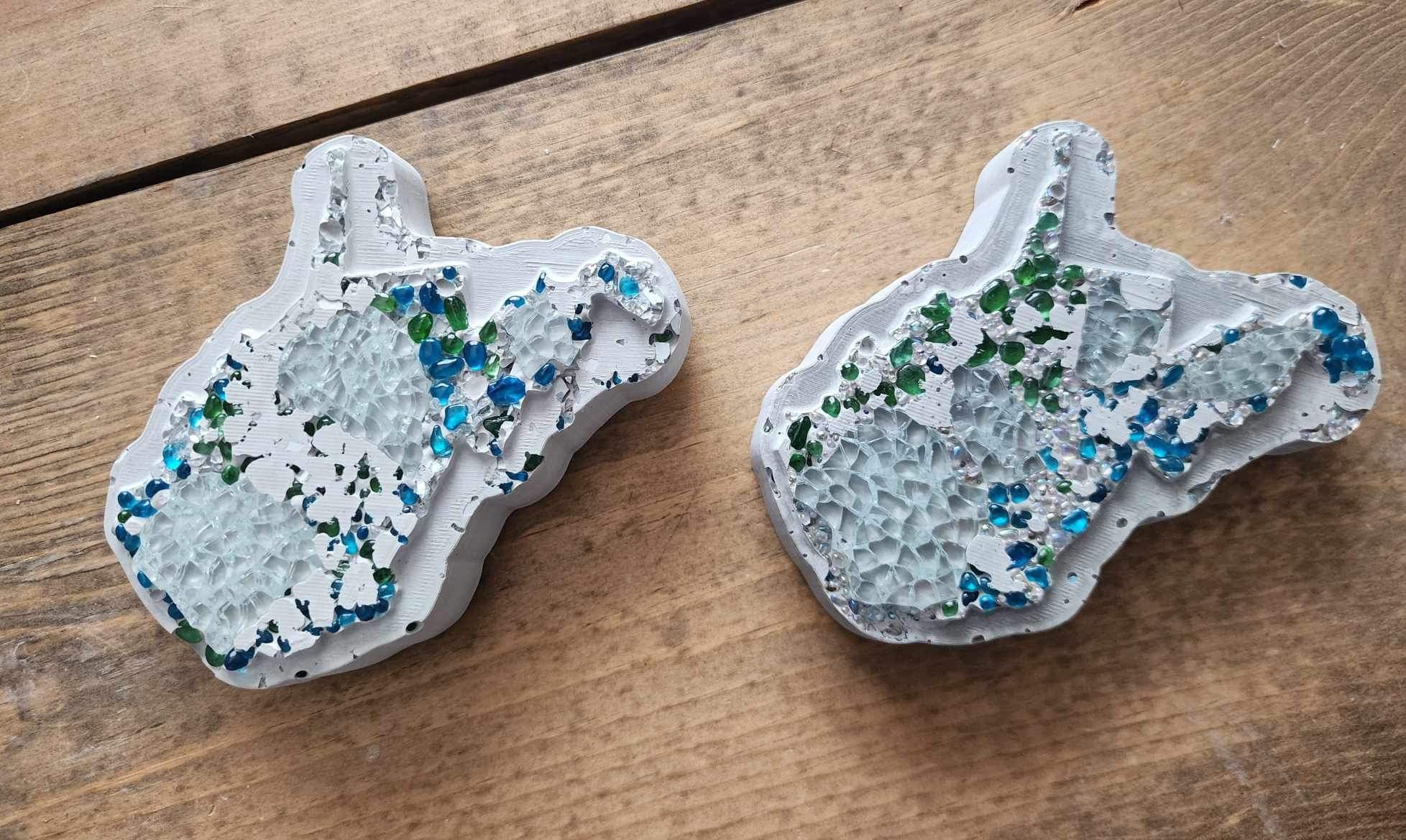 Concrete West Virginia Coasters (Pair)