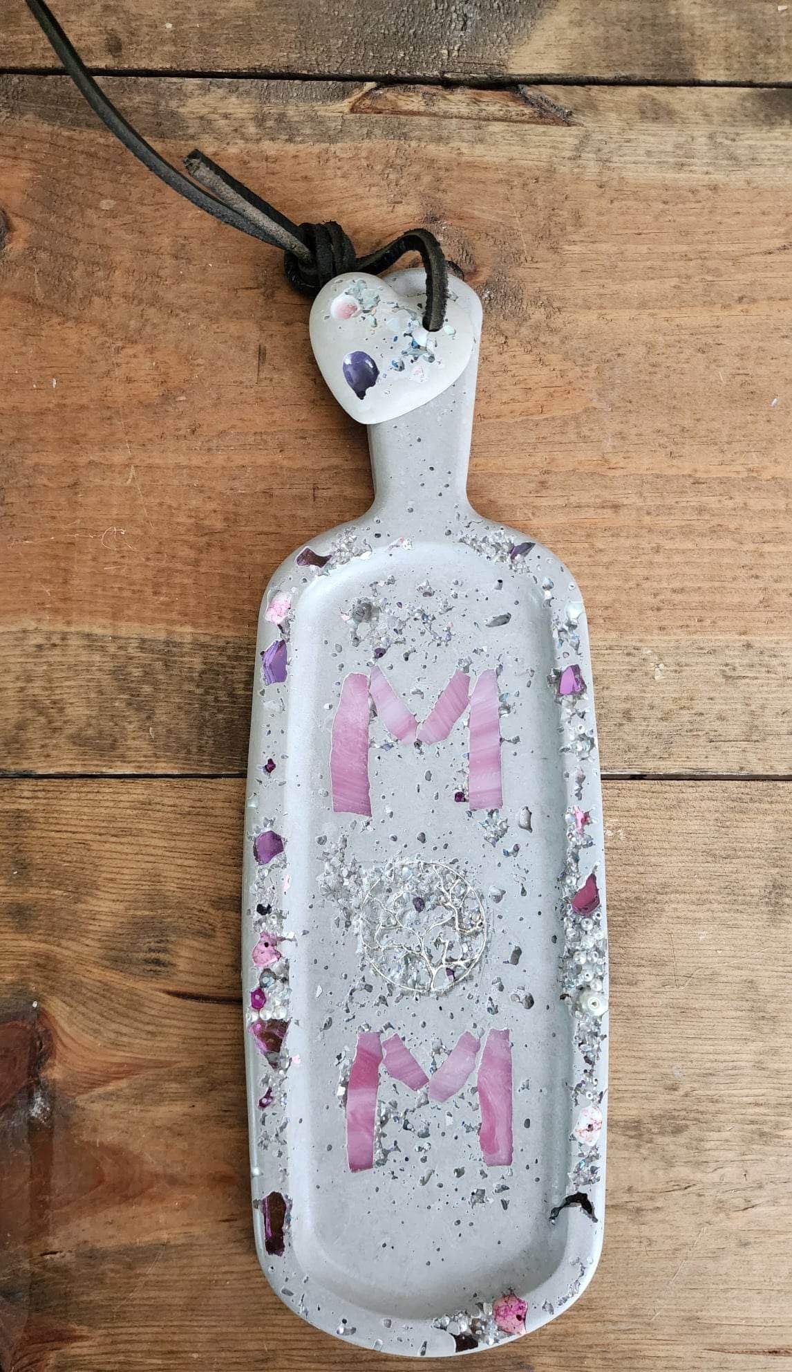 Concrete Skinny Charcuterie Mom Spoon Rest