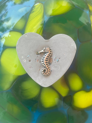 Pocket Heart - Golden Seahorse