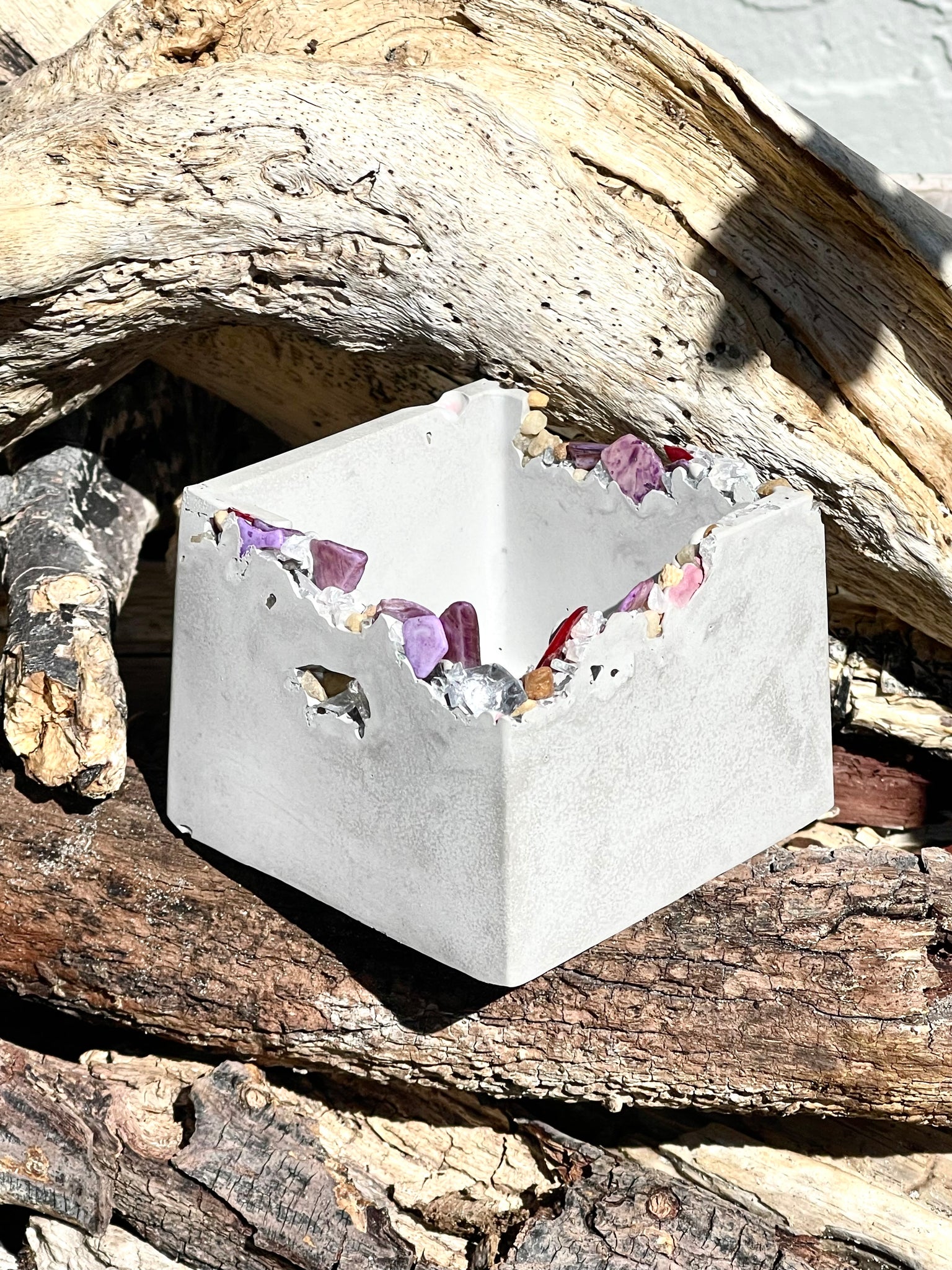 Concrete Candle/Flower Pot