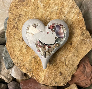 Concrete Teardrop Prayer Stone