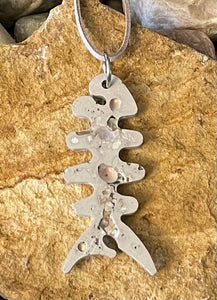 Concrete Bonefish Necklace