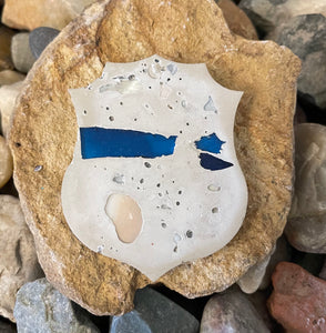 Concrete Police Badge