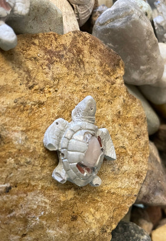 Concrete Sea Turtle 1.5” Light Pinks