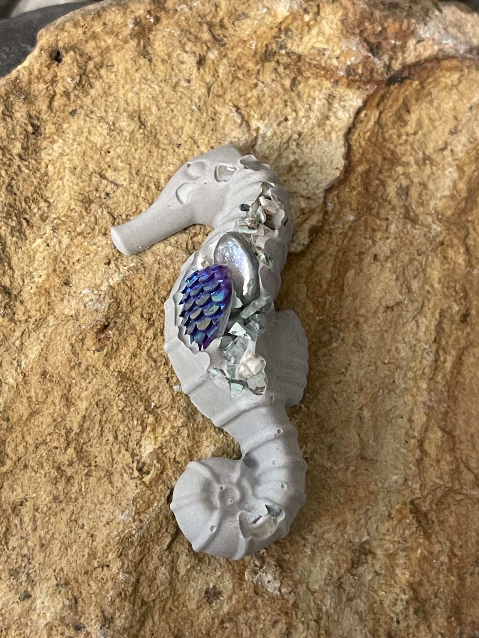 Concrete Mini Seahorse