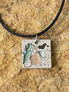 Concrete Charm Pendant Necklace